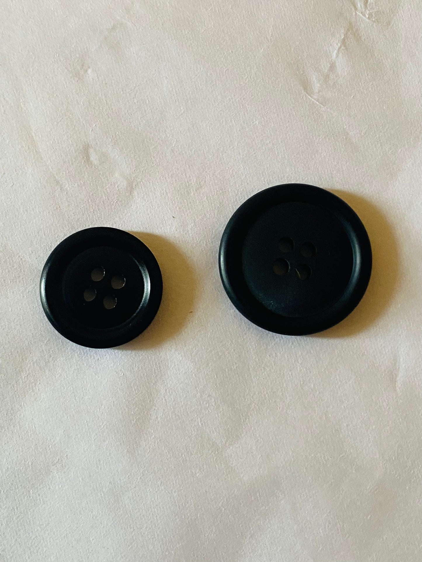 Black Galalith Buttons