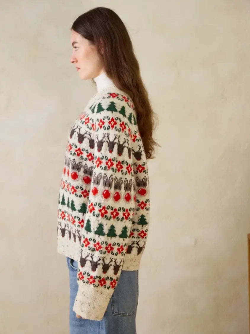 Christmas Sweater pattern Sandnes Garn - Treasure Modern Knitting