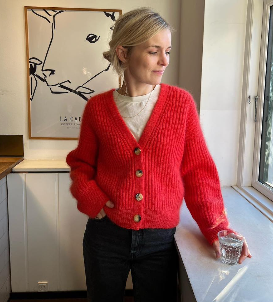 PetiteKnit Agnete Cardigan yarn kit - COMING SOON - Treasure Modern Knitting