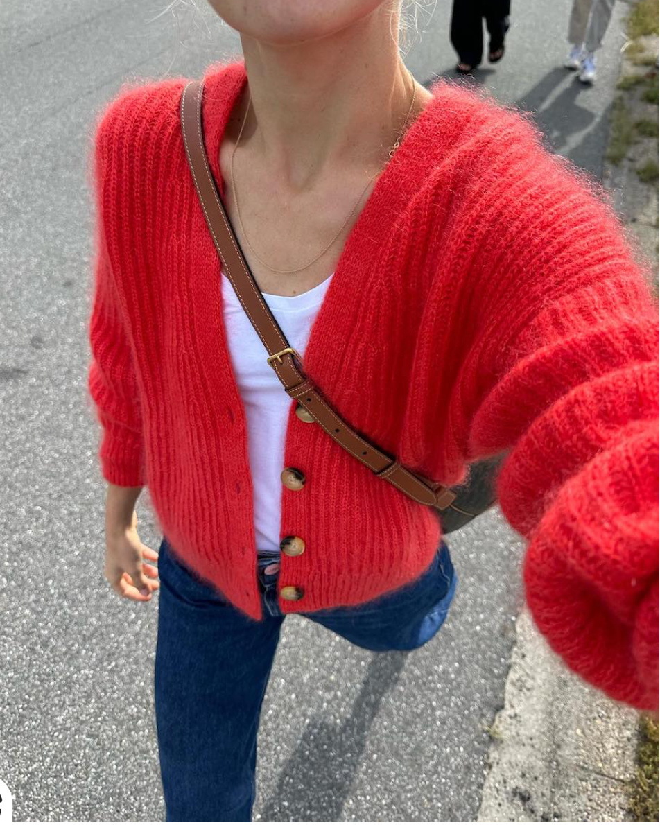 PetiteKnit Agnete Cardigan yarn kit - COMING SOON - Treasure Modern Knitting