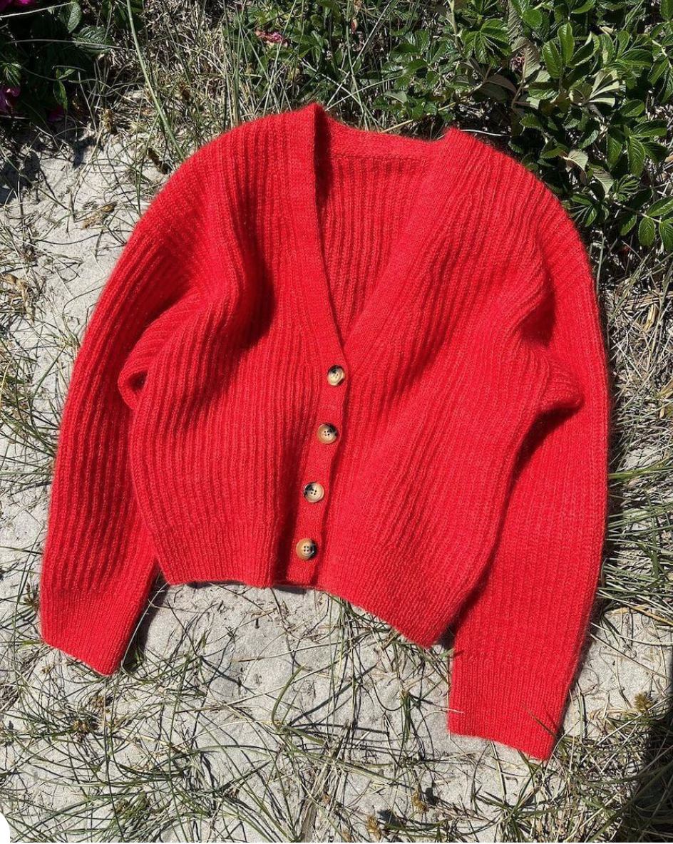PetiteKnit Agnete Cardigan yarn kit - COMING SOON - Treasure Modern Knitting
