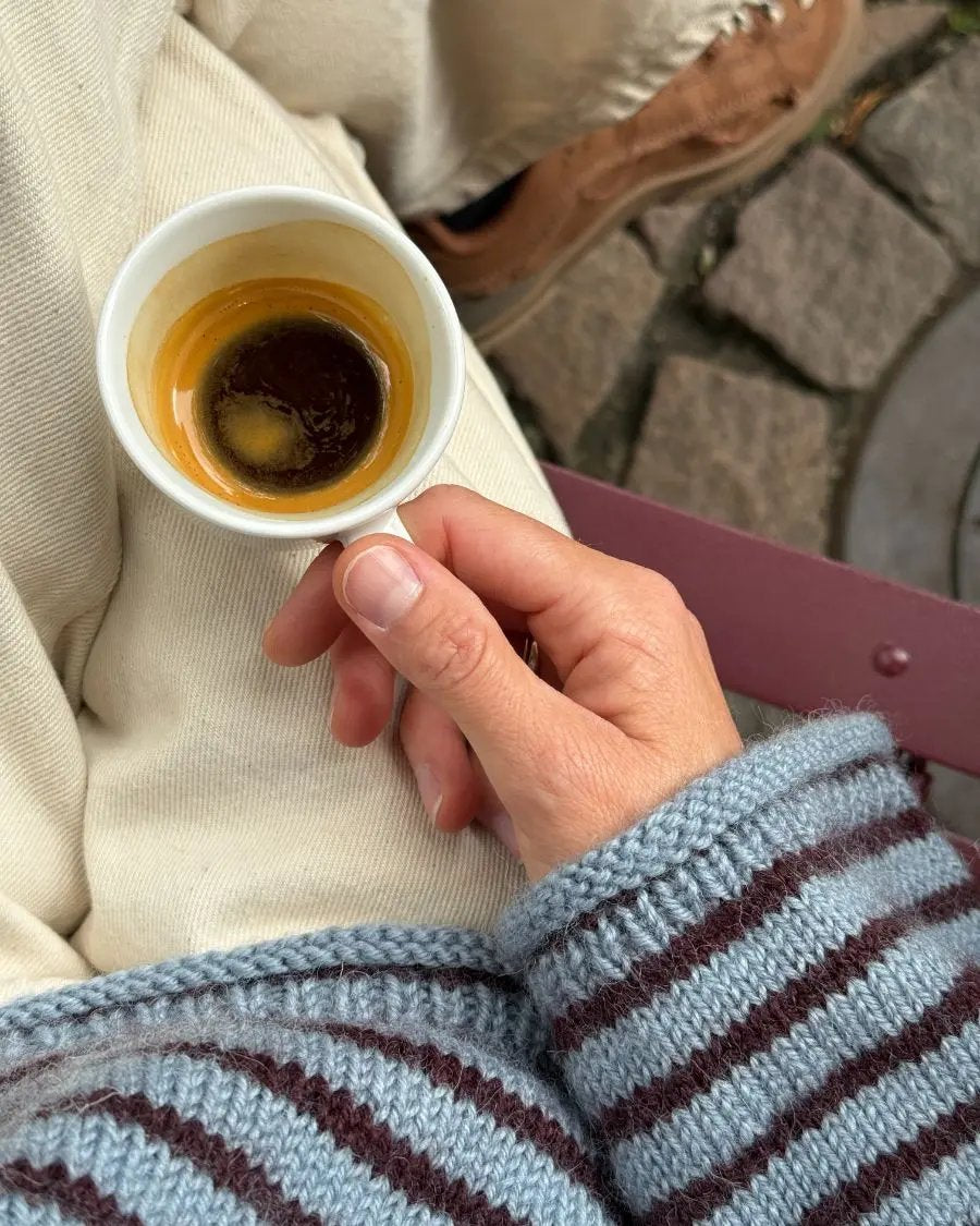 PetiteKnit Frankie sweater pattern - Treasure Modern Knitting