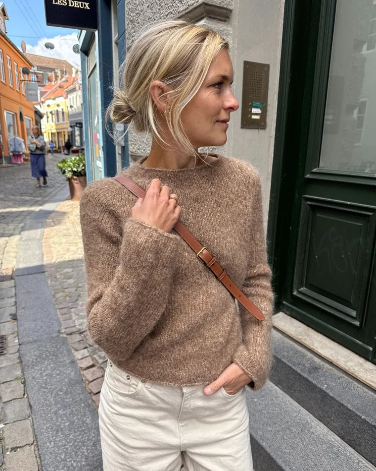 PetiteKnit Ivy Sweater pattern - Treasure Modern Knitting