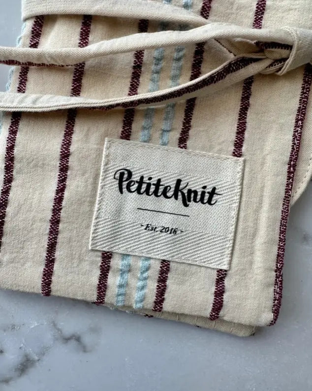 PetiteKnit Knitters Needle Case - Seersucker Twin Stripe - Limited Edition PRE-ORDER PetiteKnit