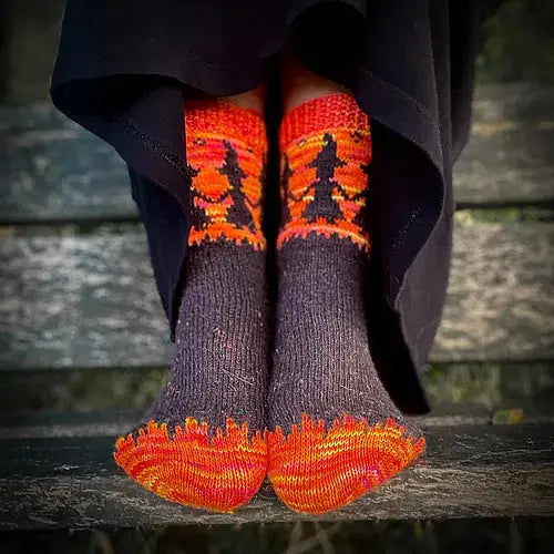 Stone Knits Season of the Witch sock yarn kit Stone Knits