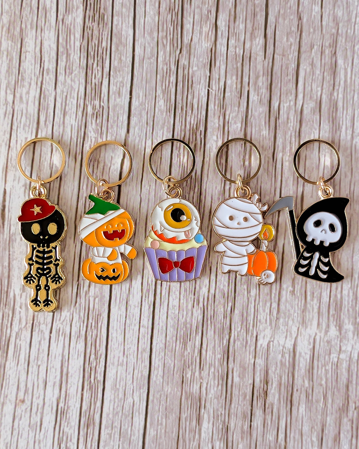 Hello Kim - Kim Chui - Halloween #2 - Stitch markers