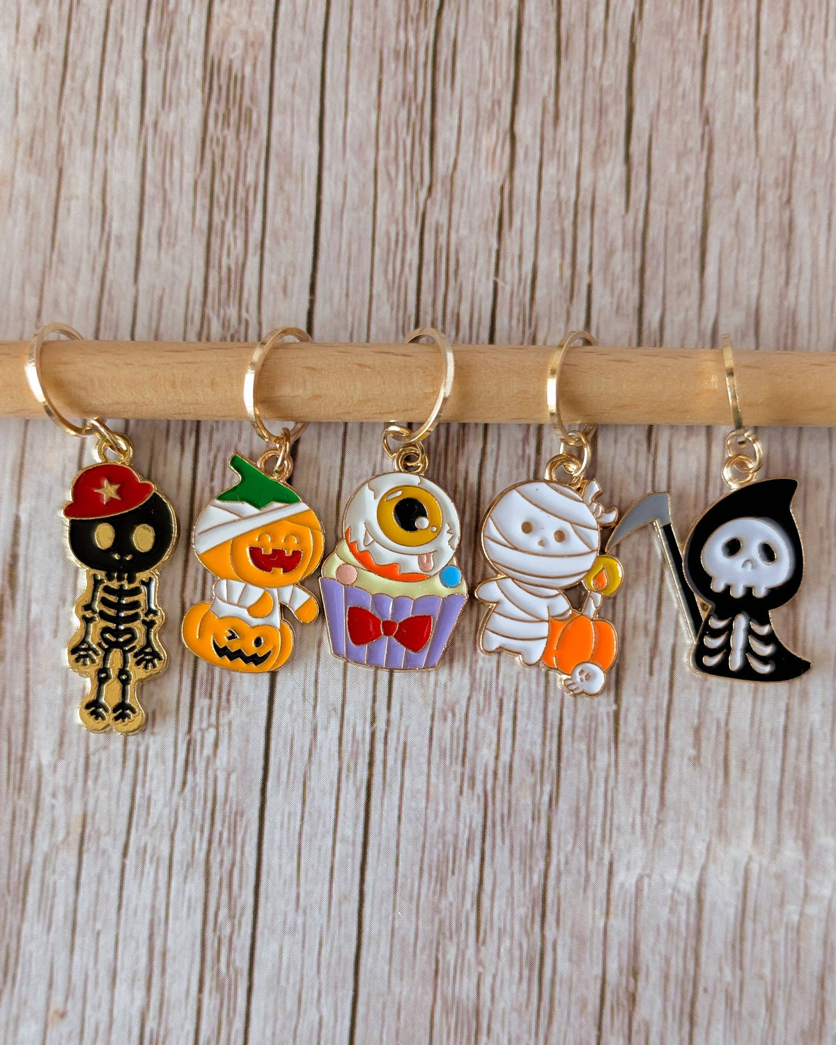 Hello Kim - Kim Chui - Halloween #2 - Stitch markers