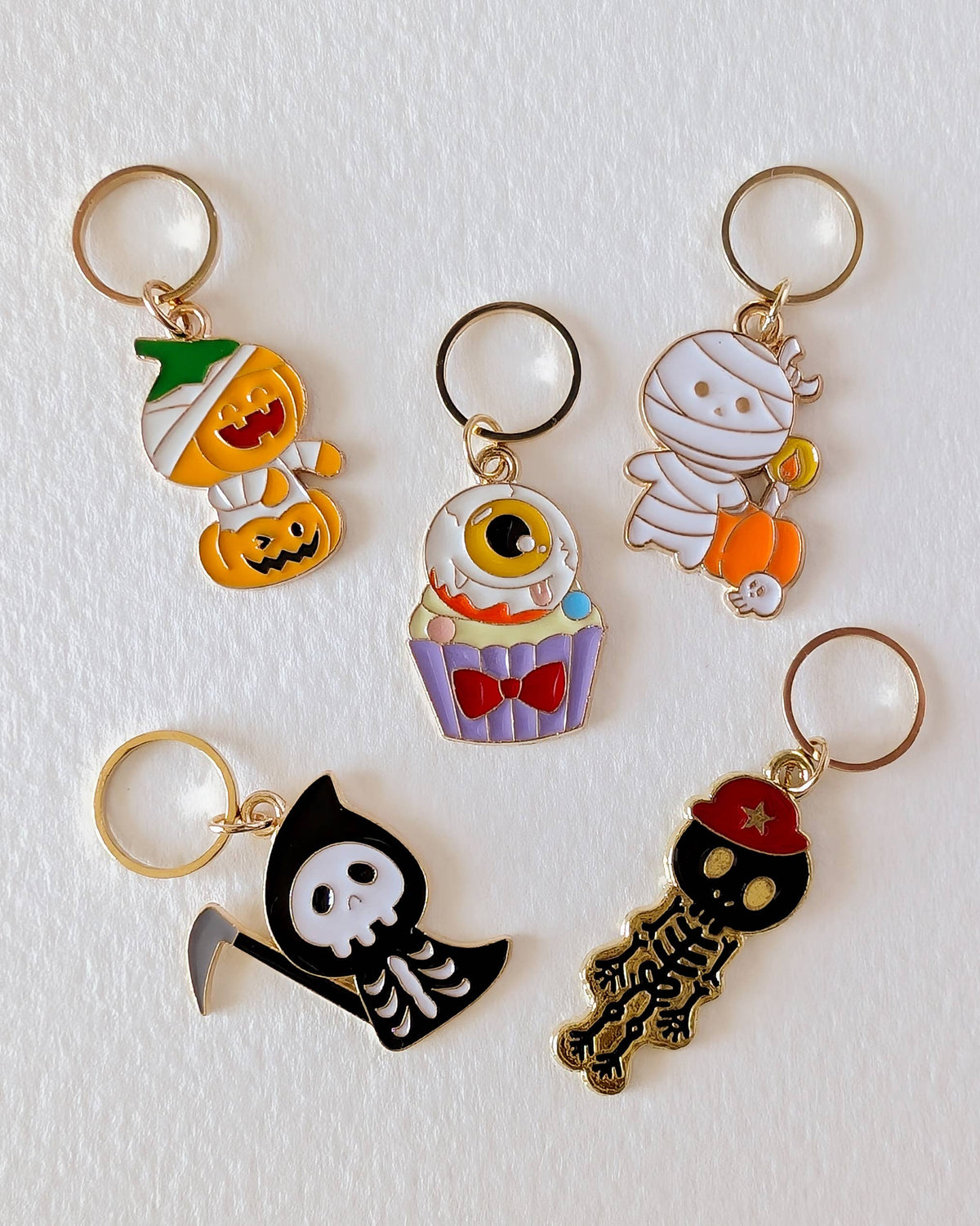 Hello Kim - Kim Chui - Halloween #2 - Stitch markers