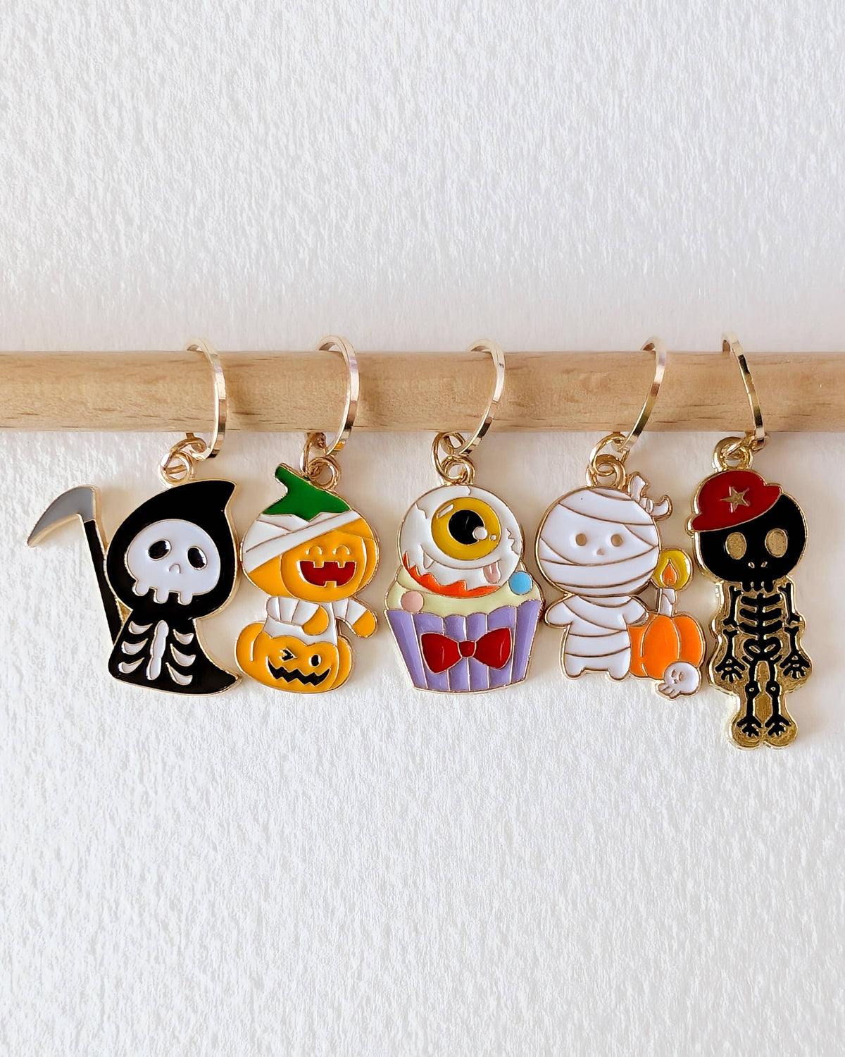 Hello Kim - Kim Chui - Halloween #2 - Stitch markers