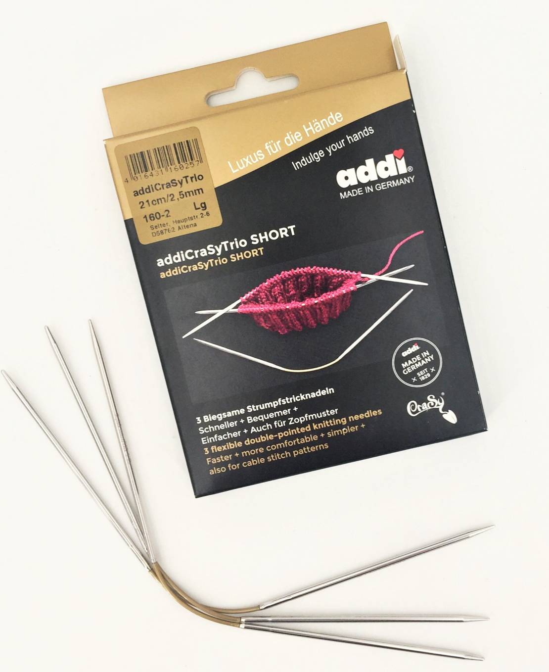 AddiCraSyTrio sock needles - Treasure Modern Knitting