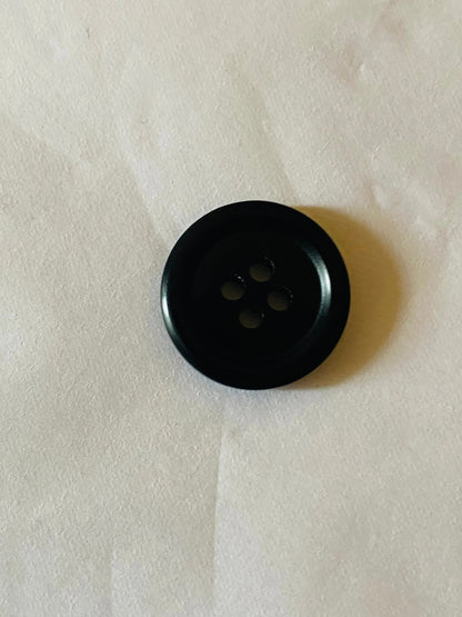 Black Galalith Buttons DeKnofa