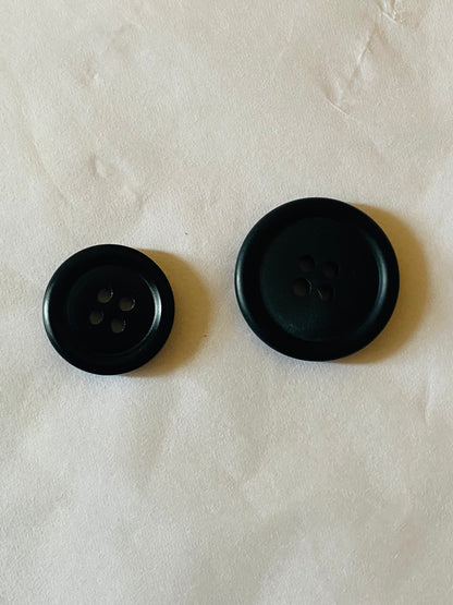 Black Galalith Buttons