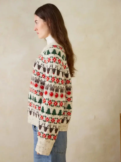 Christmas Sweater pattern Sandnes Garn - Treasure Modern Knitting