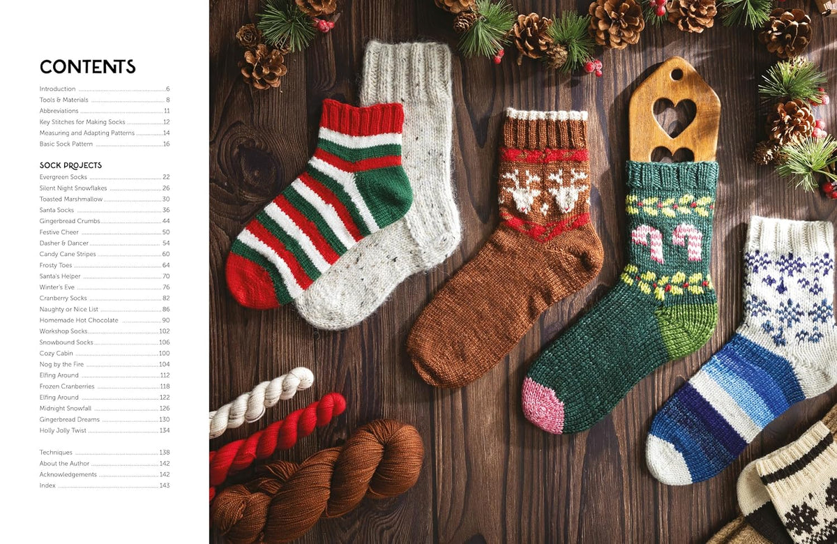 Knit a Box of Christmas Socks: 24 festive sock knitting patterns for the holidays