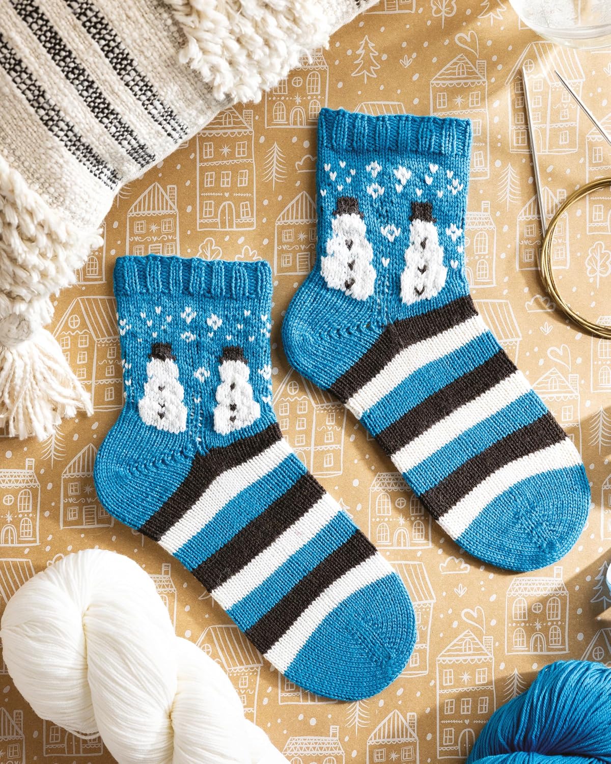 Knit a Box of Christmas Socks: 24 festive sock knitting patterns for the holidays