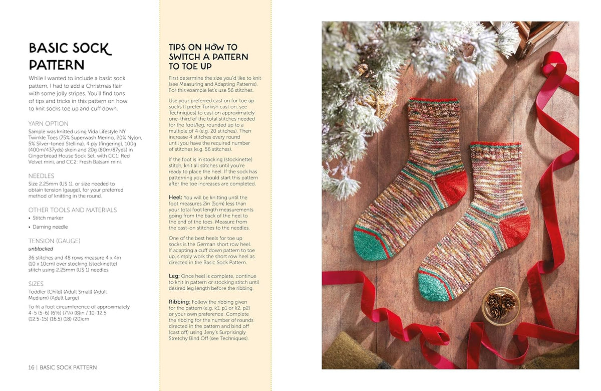 Knit a Box of Christmas Socks: 24 festive sock knitting patterns for the holidays