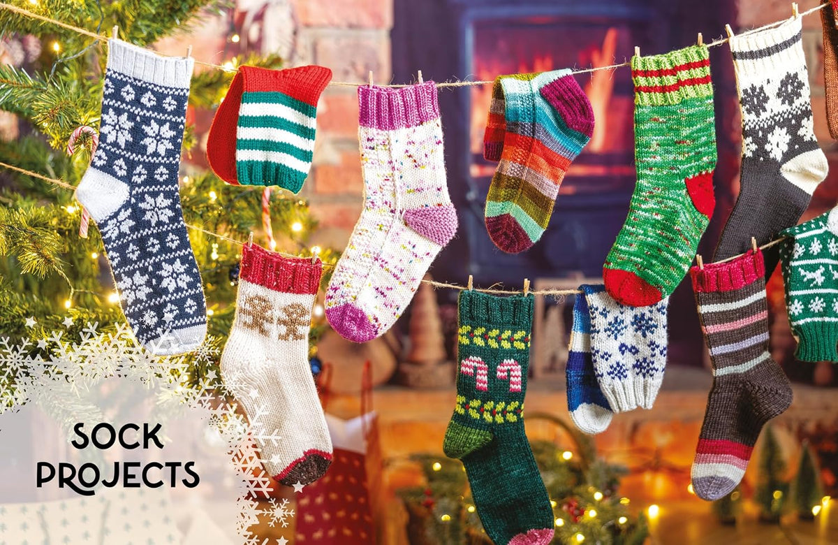 Knit a Box of Christmas Socks: 24 festive sock knitting patterns for the holidays