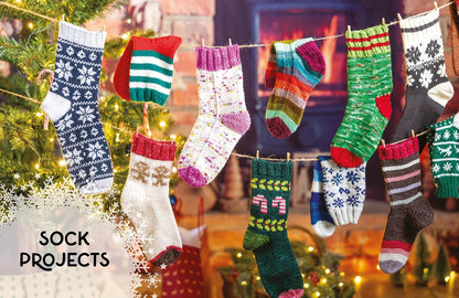 Knit a Box of Christmas Socks: 24 festive sock knitting patterns for the holidays