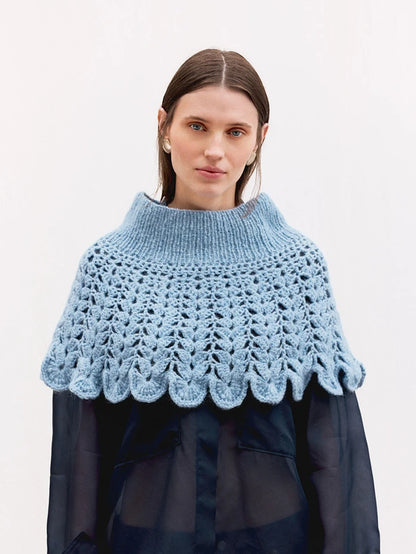 Sandnes Garn Flowerfield poncho pattern