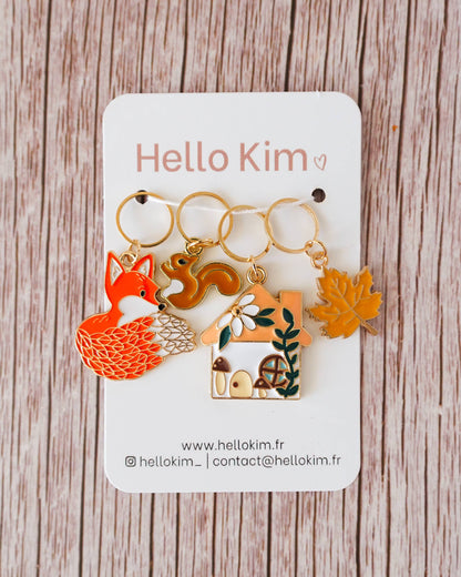 Hello Kim - Kim Chui - Autumn new version - Stitch markers