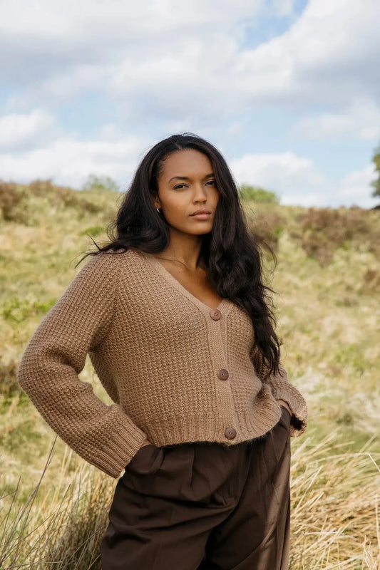 Laine x Novita Haworth cardigan yarn kit - Treasure Modern Knitting