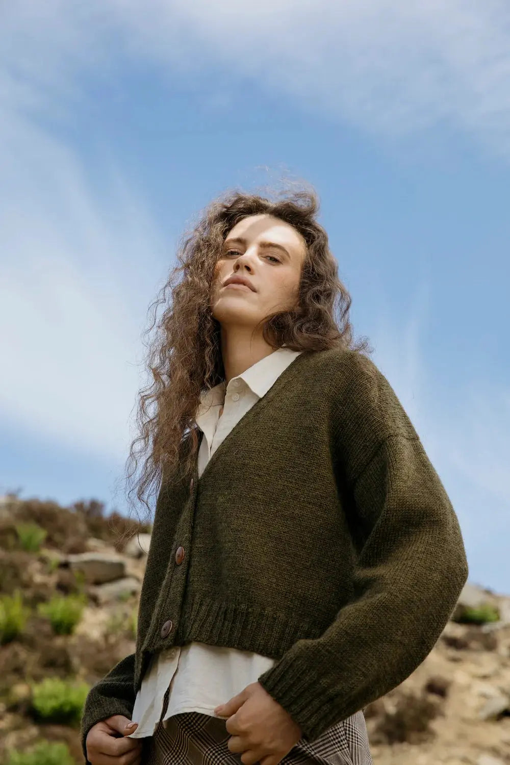 Laine x Novita Mosspath cardigan PRE-ORDER - Treasure Modern Knitting