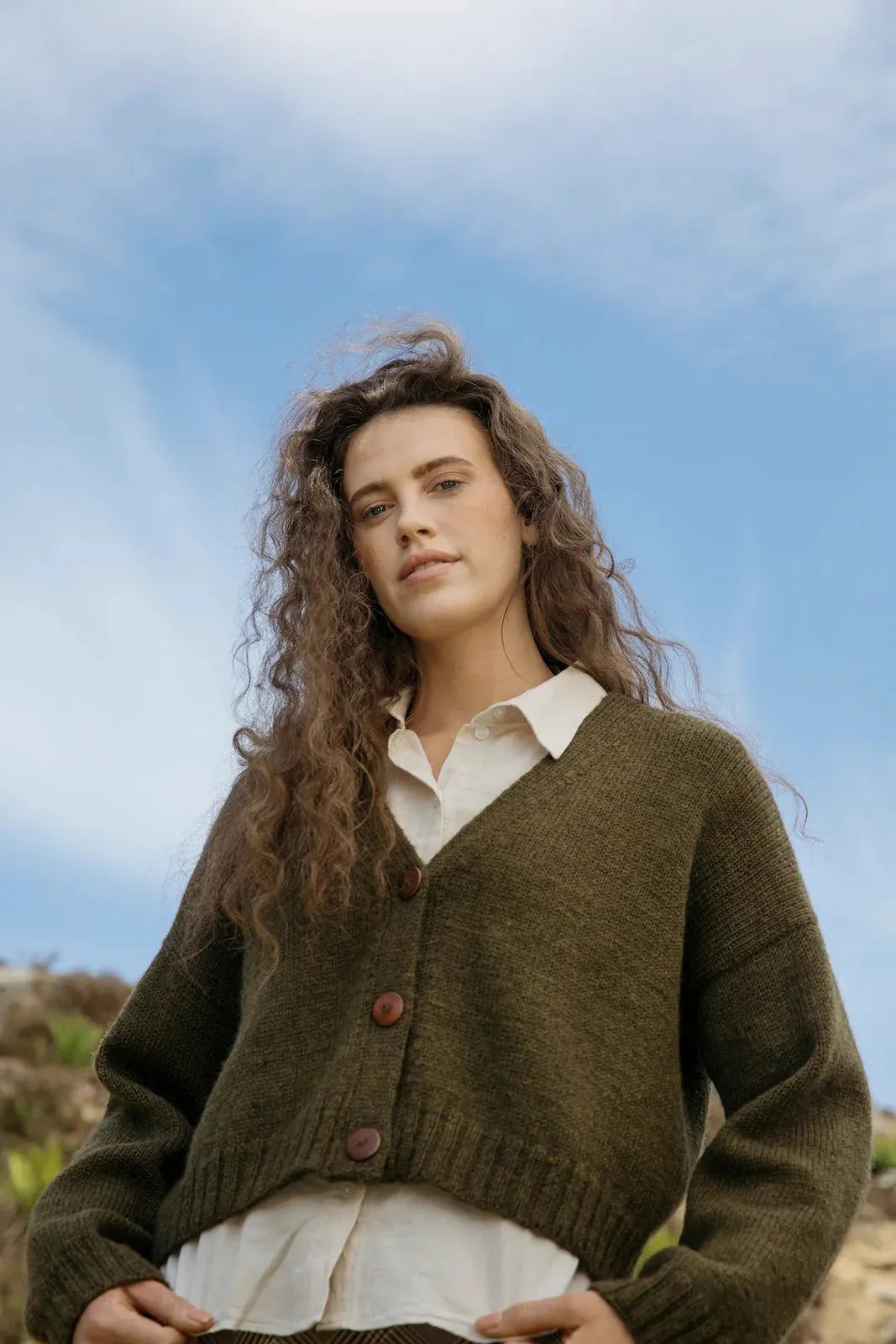 Laine x Novita Mosspath cardigan PRE-ORDER - Treasure Modern Knitting