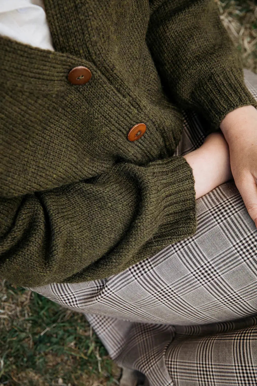 Laine x Novita Mosspath cardigan PRE-ORDER - Treasure Modern Knitting