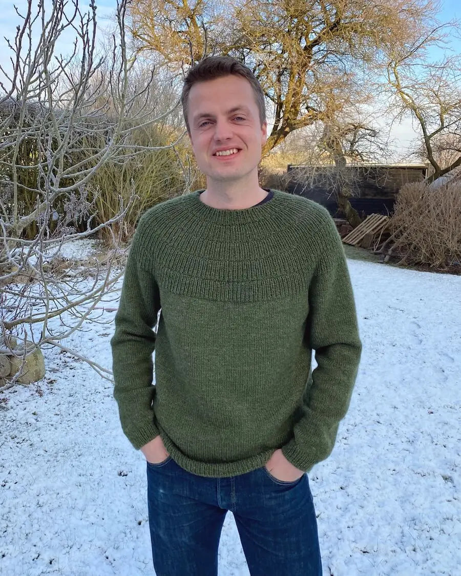 PetiteKnit Anker's Sweater - My Boyfriend's Size pattern PetiteKnit
