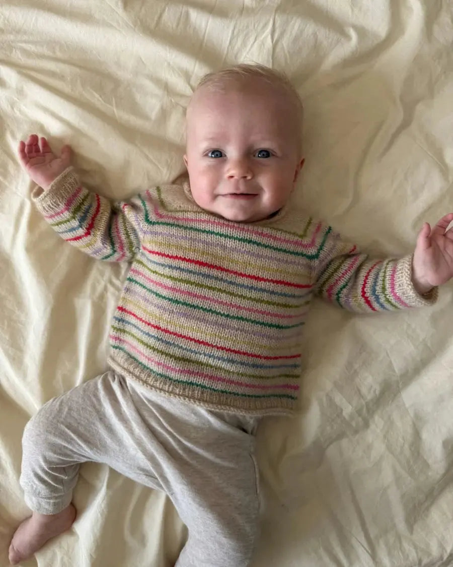 PetiteKnit Frankie sweater baby pattern PetiteKnit