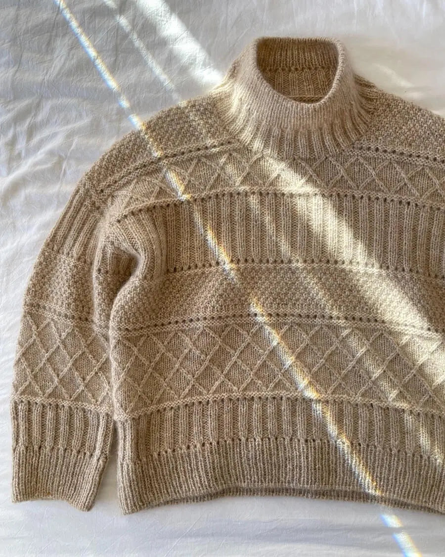 PetiteKnit Ingrid sweater pattern PetiteKnit