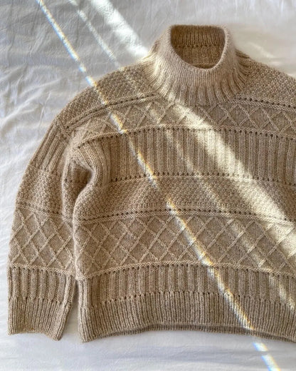 PetiteKnit Ingrid sweater pattern PetiteKnit