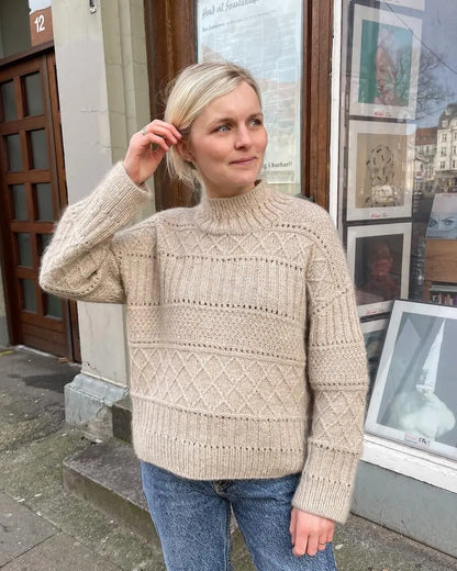 PetiteKnit Ingrid sweater pattern PetiteKnit