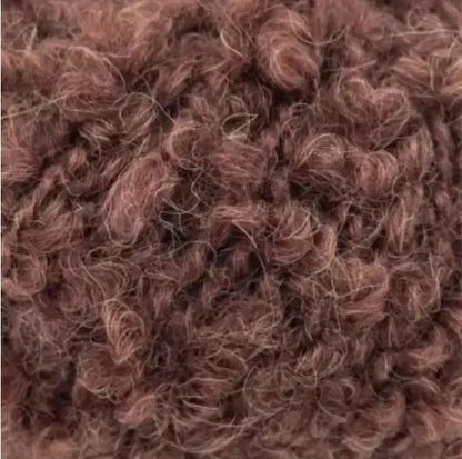 PetiteKnit Teddy Clutch yarn kit - small version in Gepard Teddy Dear - Treasure Modern Knitting