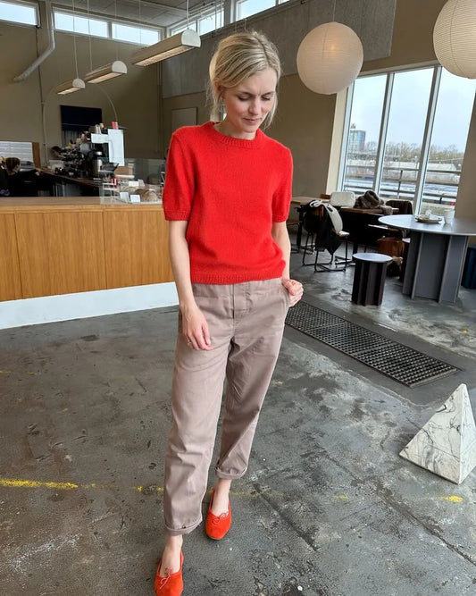 PetiteKnit Poppy Tee pattern - Treasure Modern Knitting