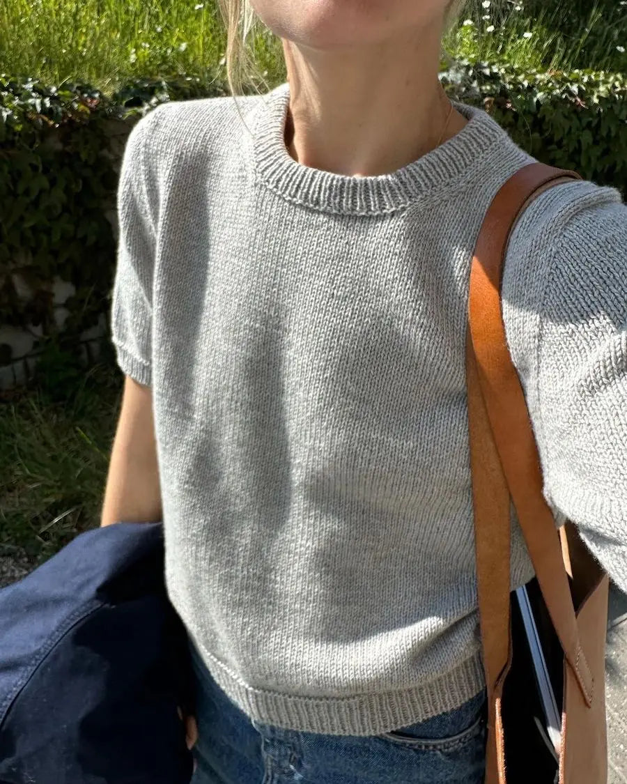 PetiteKnit Poppy Tee pattern - Treasure Modern Knitting
