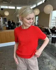 PetiteKnit Poppy Tee pattern - Treasure Modern Knitting
