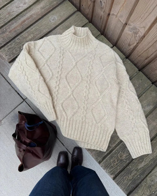 PetiteKnit Saga Sweater pattern - Treasure Modern Knitting