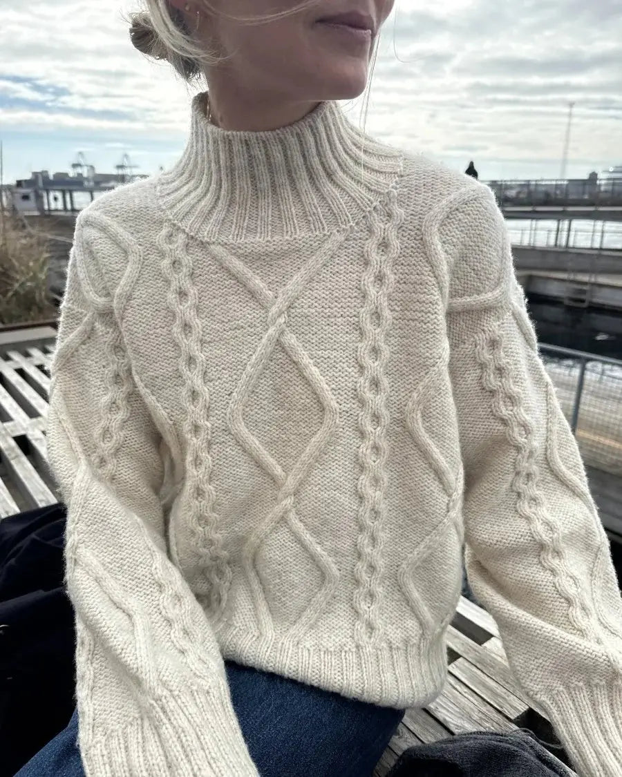 PetiteKnit Saga Sweater pattern - Treasure Modern Knitting