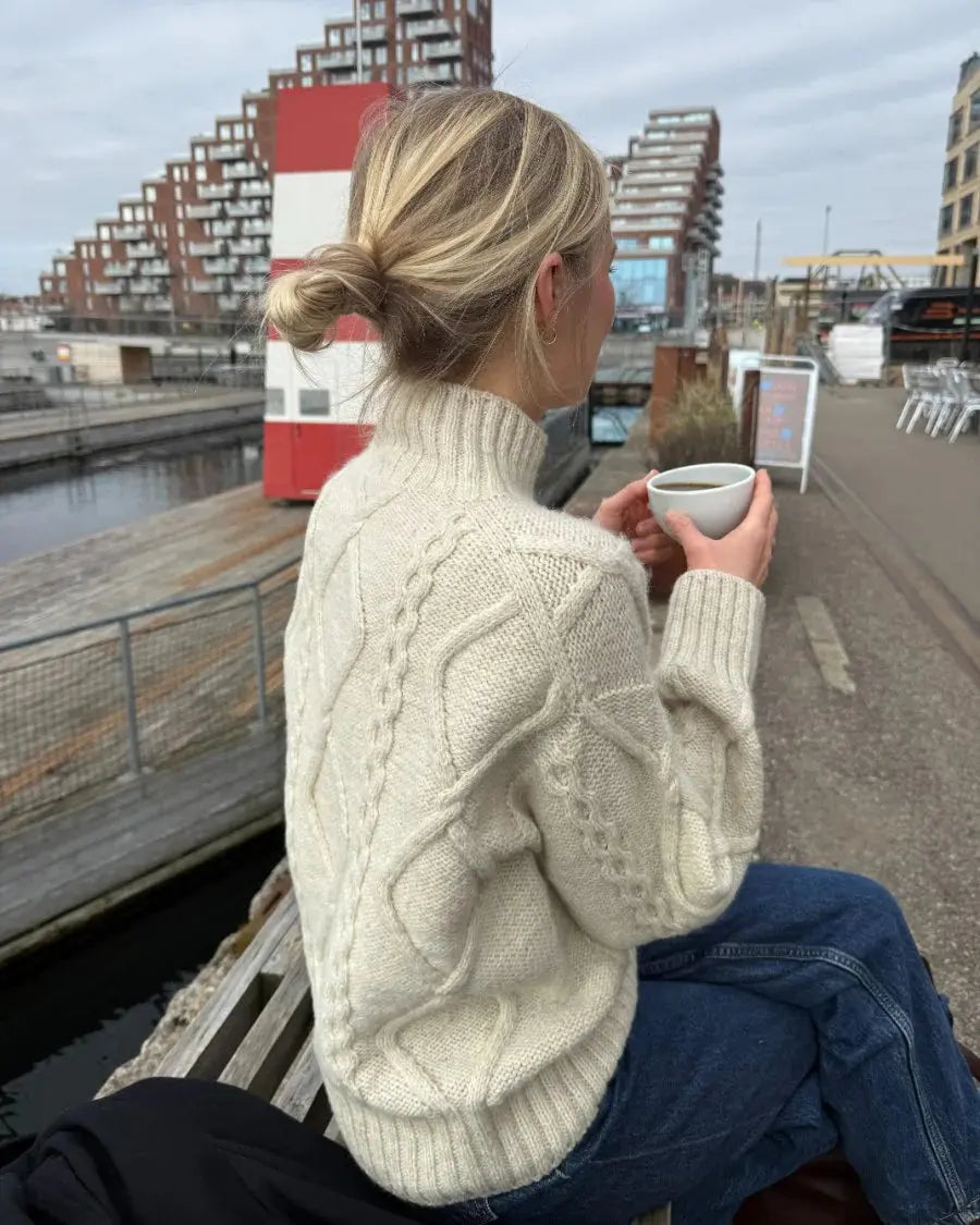 PetiteKnit Saga Sweater pattern - Treasure Modern Knitting