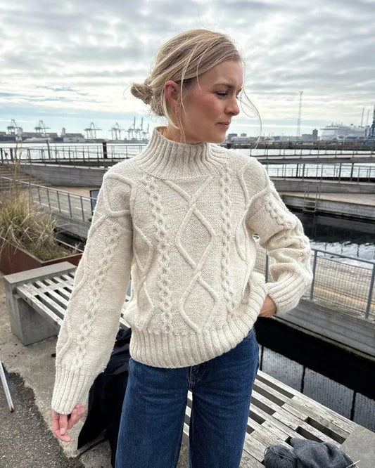PetiteKnit Saga Sweater yarn kit - Treasure Modern Knitting