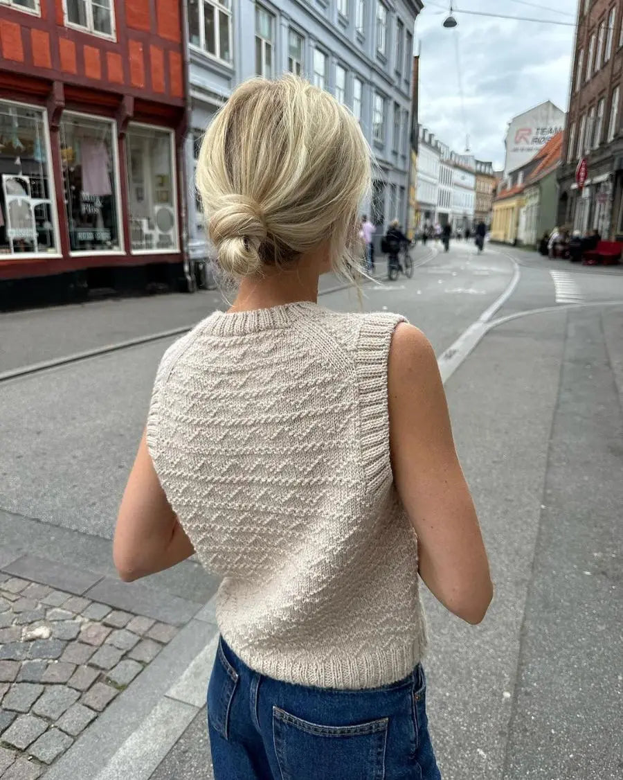 PetiteKnit Sille Slipover pattern - Treasure Modern Knitting