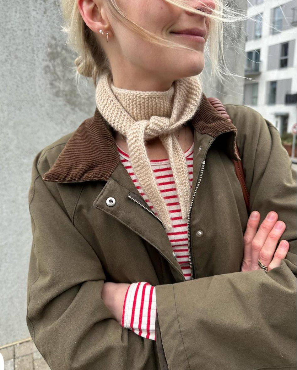 PetiteKnit Sophie scarf - Sandnes Cashmere version