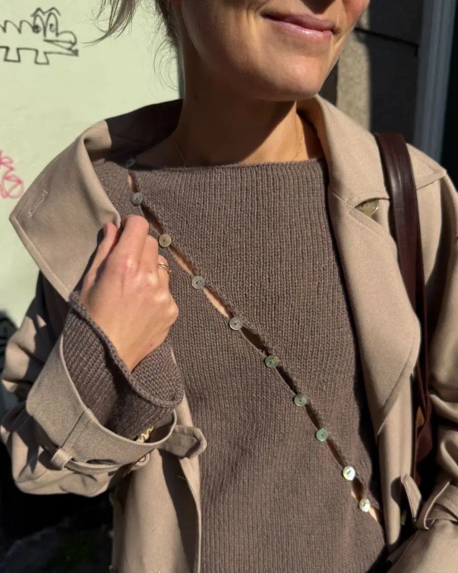 PetiteKnit Valerie Blouse pattern - Treasure Modern Knitting