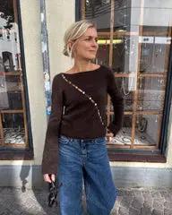 PetiteKnit Valerie Blouse pattern - Treasure Modern Knitting