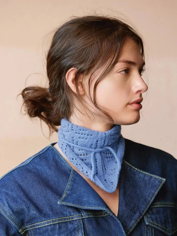 Sandnes Garn Agnes head scarf pattern Sandnes Garn