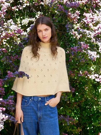 Sandnes Garn Elodie poncho pattern