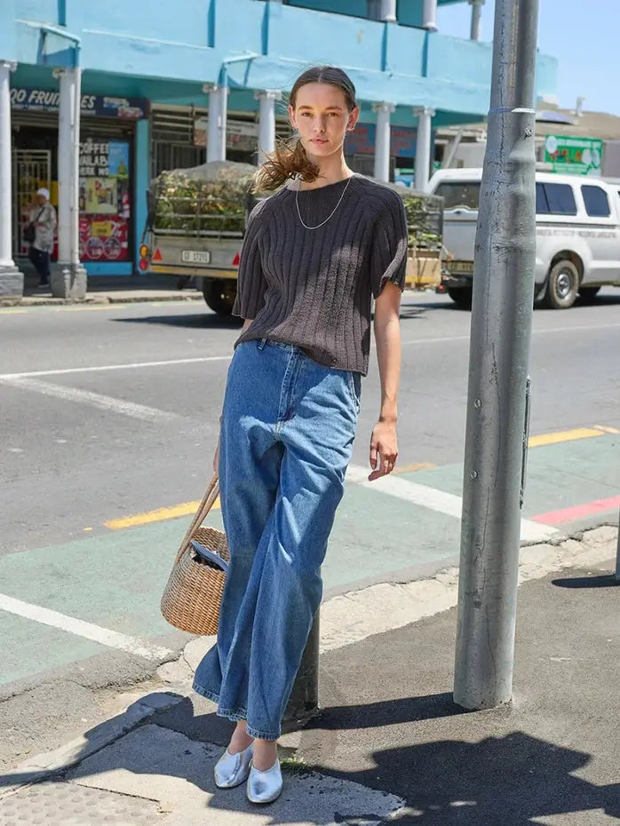Sandnes Garn Elva Tee pattern - Treasure Modern Knitting
