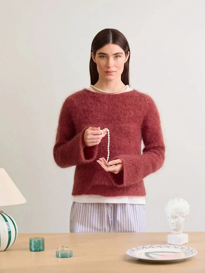 Sandnes Garn Lyra sweater pattern - Treasure Modern Knitting