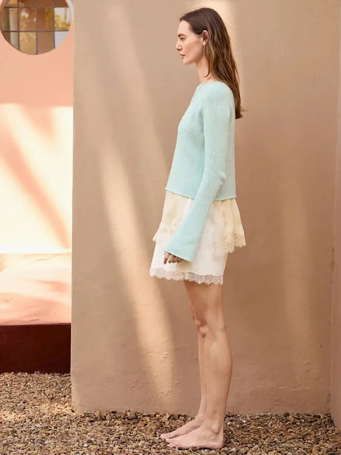 Sandnes Garn Lyra sweater pattern  - Summer version - Treasure Modern Knitting